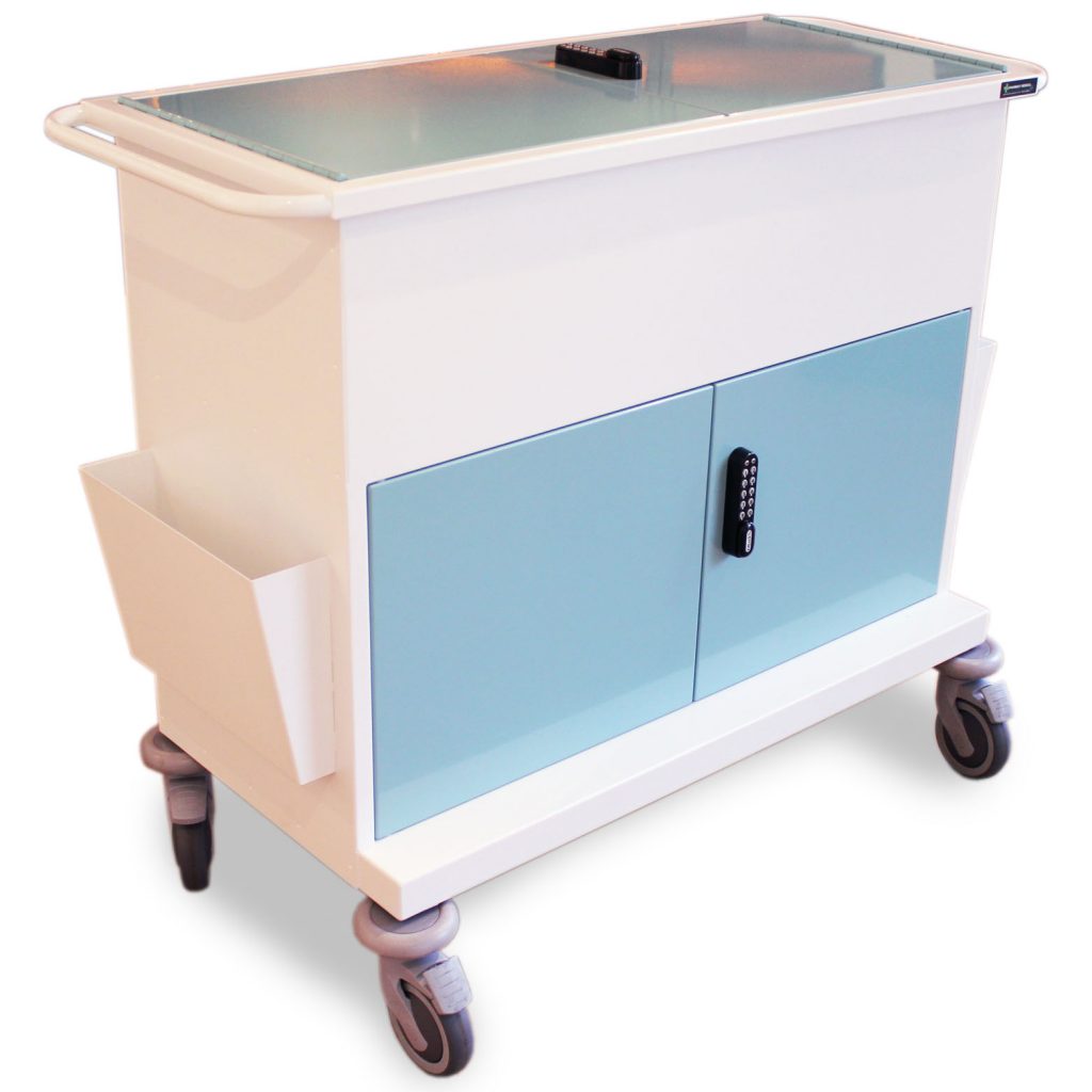 Large Secure Medical Records Trolley Medical Records Trolleys