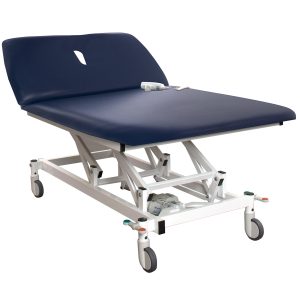 2 section bariatric plinth storm blue