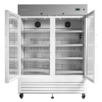 CMG500 pharmacy Fridge with glass doors open